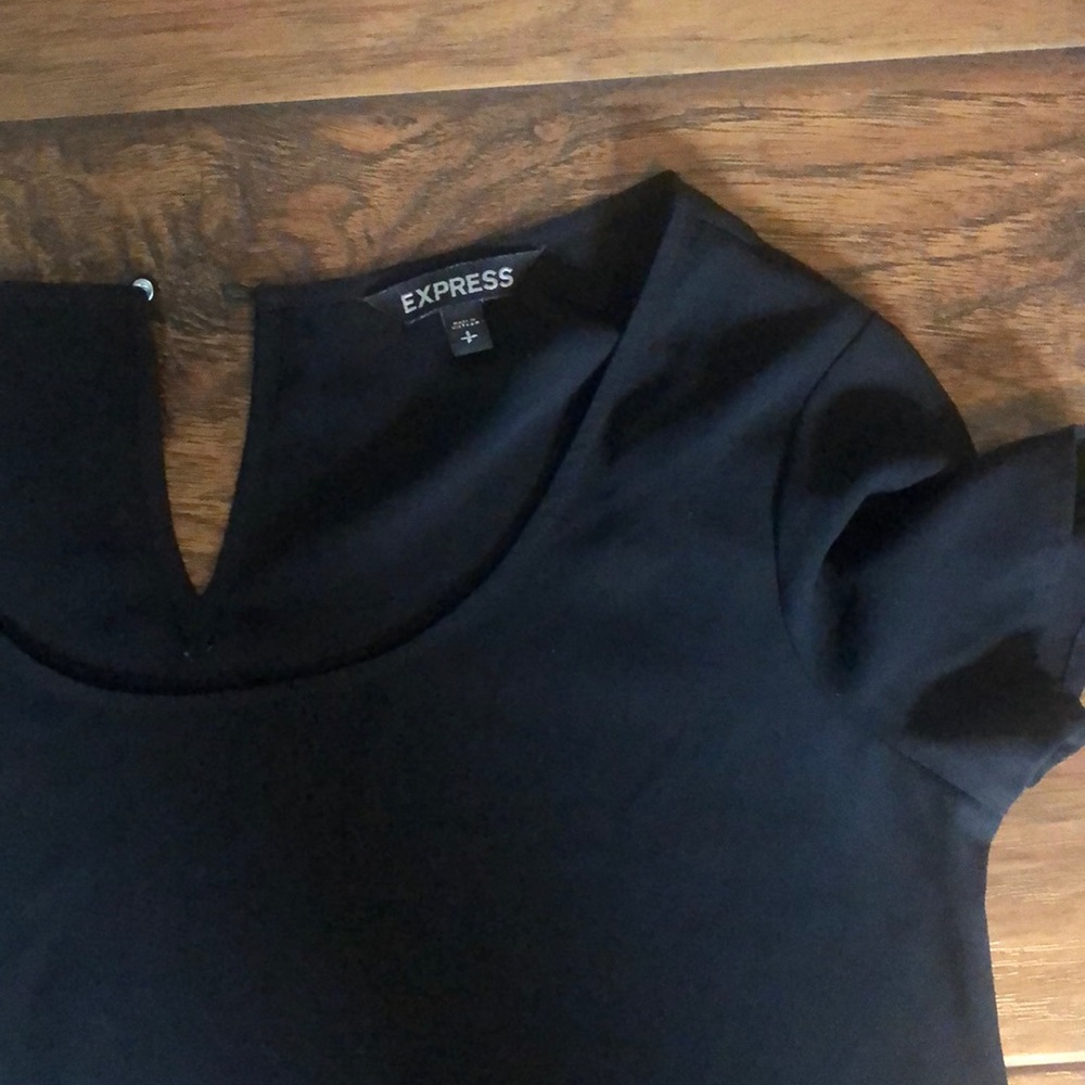 Small black Express shirt for work